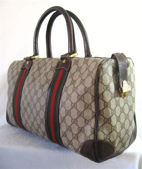 gucci signature authentic duffel bag style purse